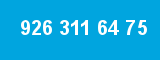 926 311 64 75 926 311 64 75